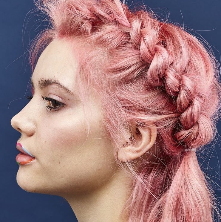 Blue Tit London Festival hair styling