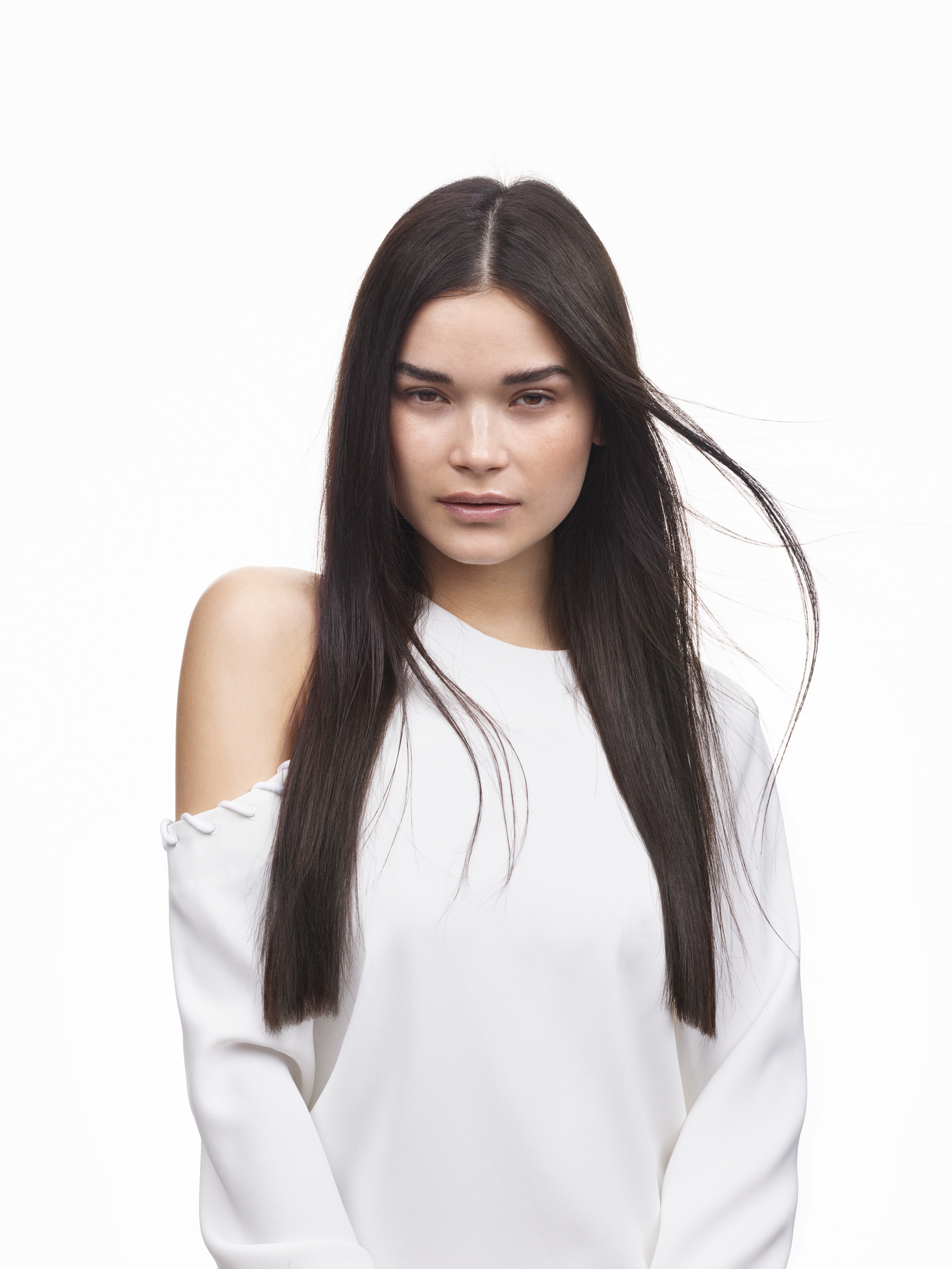 Brazilian blow dry brunette