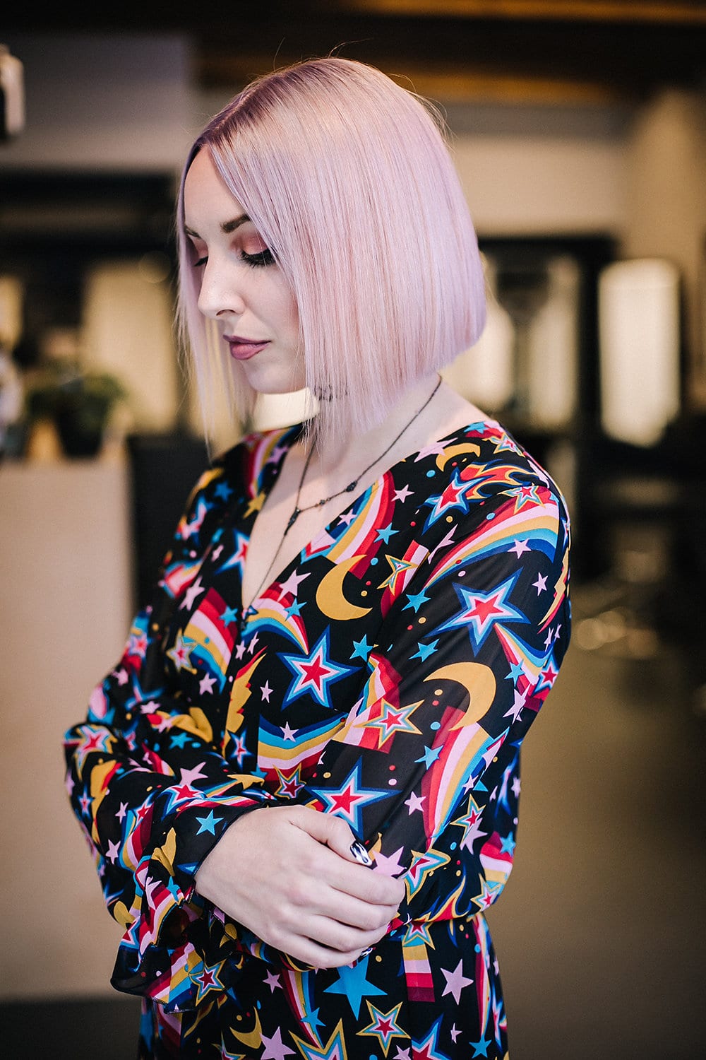 Olaplex hair treatment pink bob