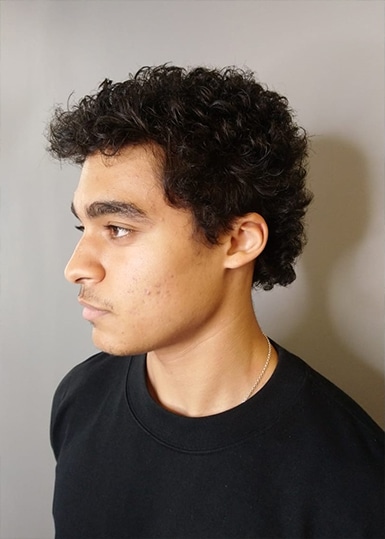 Blue Tit London Curly Hairstyle